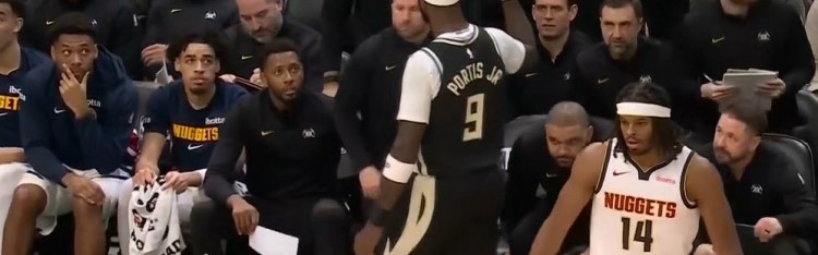 百步穿杨！波蒂斯三分命中 帮助雄鹿反超比分打停掘金